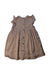 A Peach Short Sleeve Dresses from Velveteen in size 12-18M for girl. (Back View)