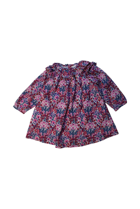 A Multicolour Long Sleeve Dresses from Jacadi in size 6-12M for girl. (Front View)