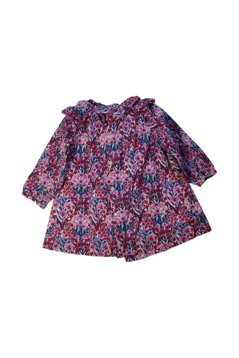 A Multicolour Long Sleeve Dresses from Jacadi in size 6-12M for girl. (Back View)