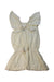 A Ivory Sleeveless Rompers from Velveteen in size 4T for girl. (Back View)