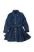 A Blue Long Sleeve Dresses from Polo Ralph Lauren in size 2T for girl. (Front View)