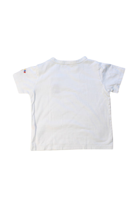 A White Short Sleeve T Shirts from Miki House in size 18-24M for boy. (Back View)