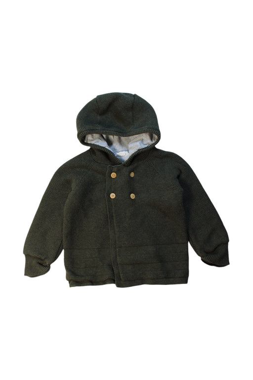A Green Coats from The Little White Company in size 18-24M for boy. (Front View)