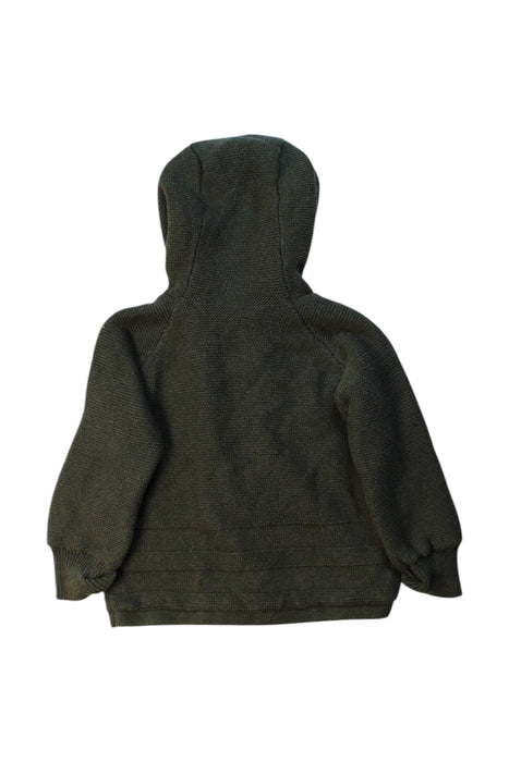 A Green Coats from The Little White Company in size 18-24M for boy. (Back View)