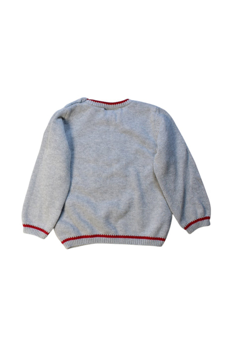 A Grey Knit Sweaters from The Little White Company in size 18-24M for boy. (Back View)