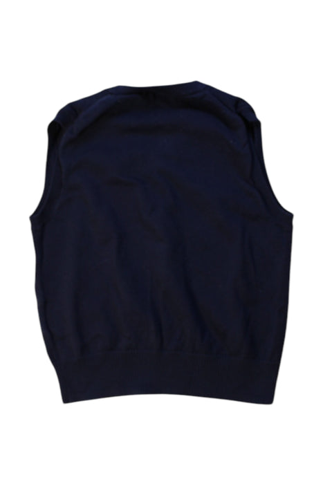 A Navy Dress Up Vests from Polo Ralph Lauren in size 4T for boy. (Back View)
