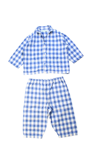 A Blue Pyjama Sets from Turquaz in size 12-18M for boy. (Front View)