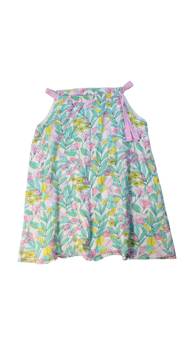 A Multicolour Sleeveless Dresses from Jack & Milly in size 6T for girl. (Front View)
