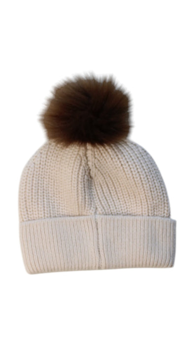 A Beige Winter Hats from Seed in size O/S for neutral. (Back View)