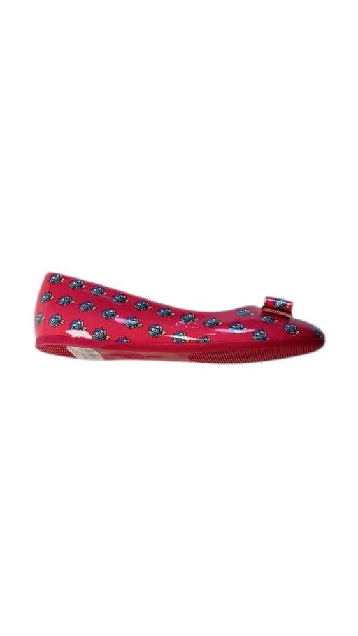 A Red Flats from Salvatore Ferragamo in size 6T for girl. (Front View)