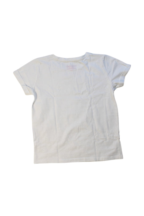 A White Short Sleeve T Shirts from Monoprix in size 6T for girl. (Back View)
