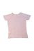 A Pink Short Sleeve T Shirts from Bonton in size 6T for girl. (Back View)