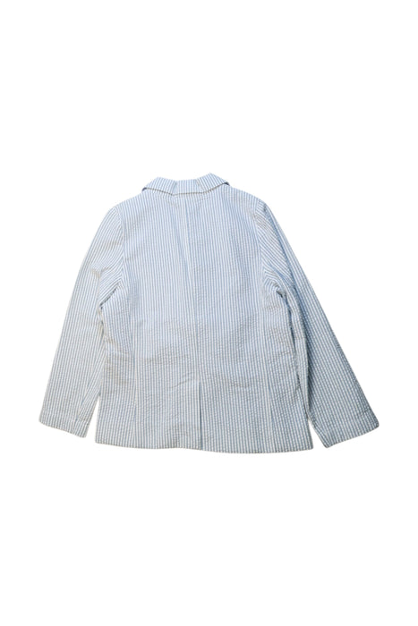 A Blue Blazers from Petit Bateau in size 6T for boy. (Back View)