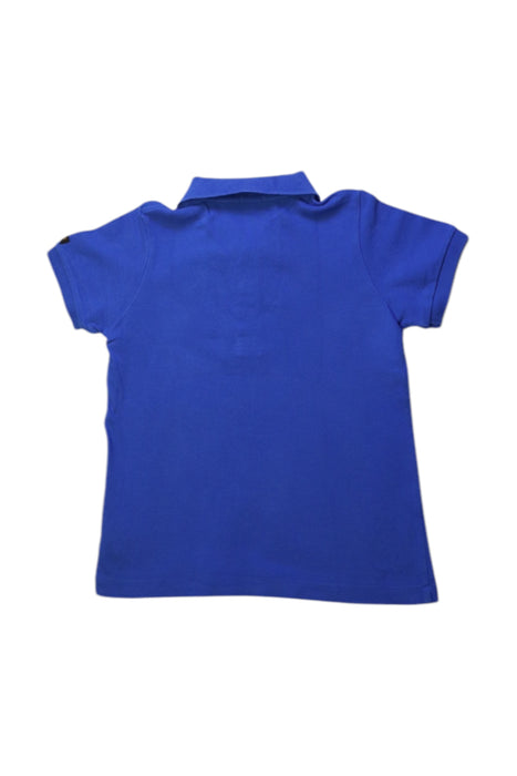 A Blue Short Sleeve Polos from Double B Mikihouse in size 5T for boy. (Back View)