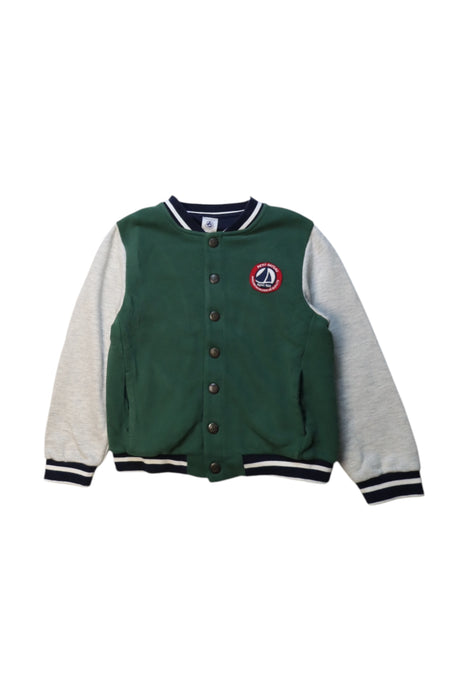 A Green Lightweight Jackets from Petit Bateau in size 6T for boy. (Front View)