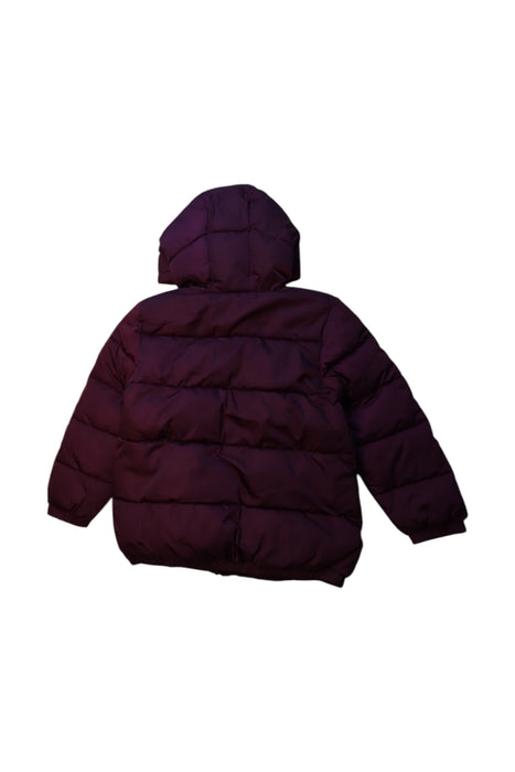 A Burgundy Puffer/Quilted Coats & Outerwear from Petit Bateau in size 6T for neutral. (Back View)