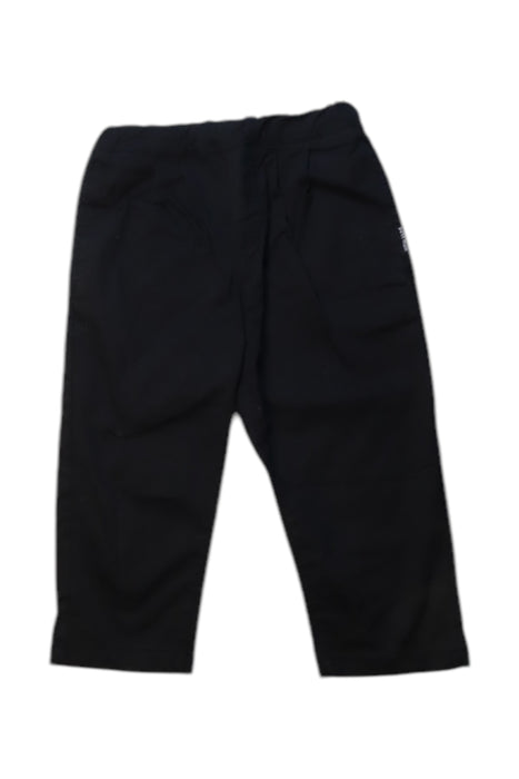 A Black Casual Pants from Petit Main in size 18-24M for boy. (Front View)