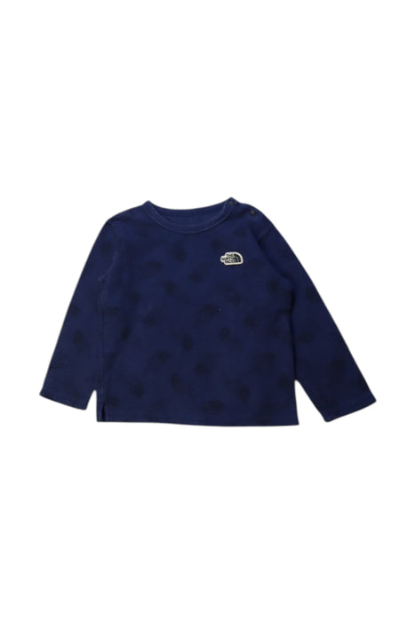 A Navy Long Sleeve T Shirts from The North Face in size 18-24M for boy. (Front View)