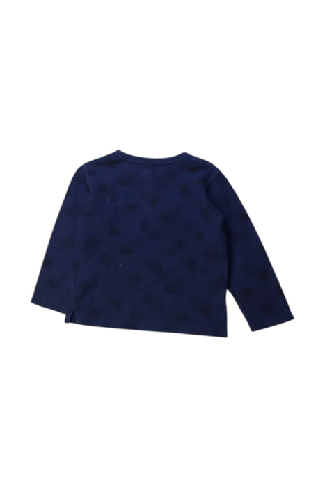 A Navy Long Sleeve T Shirts from The North Face in size 18-24M for boy. (Back View)