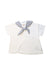 A White Short Sleeve Tops from Petit Main in size 18-24M for boy. (Front View)