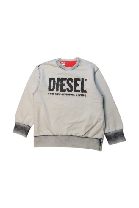 A Grey Crewneck Sweatshirts from Diesel in size 4T for boy. (Front View)