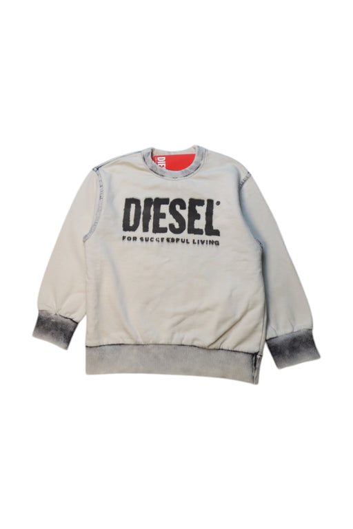 A Grey Crewneck Sweatshirts from Diesel in size 4T for boy. (Front View)
