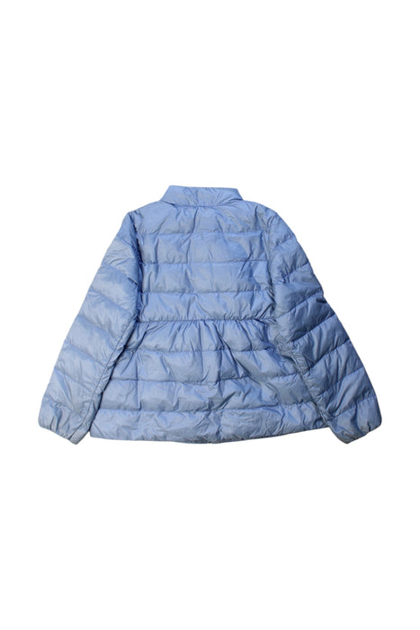 A Blue Puffer/Quilted Jackets from Moncler in size 3T for girl. (Back View)