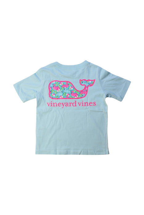 A Blue Short Sleeve T Shirts from Vineyard Vines in size 2T for girl. (Back View)