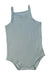 A Blue Sleeveless Bodysuits from Bout'Chou in size 3T for girl. (Front View)