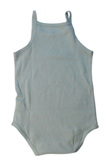 A Blue Sleeveless Bodysuits from Bout'Chou in size 3T for girl. (Back View)