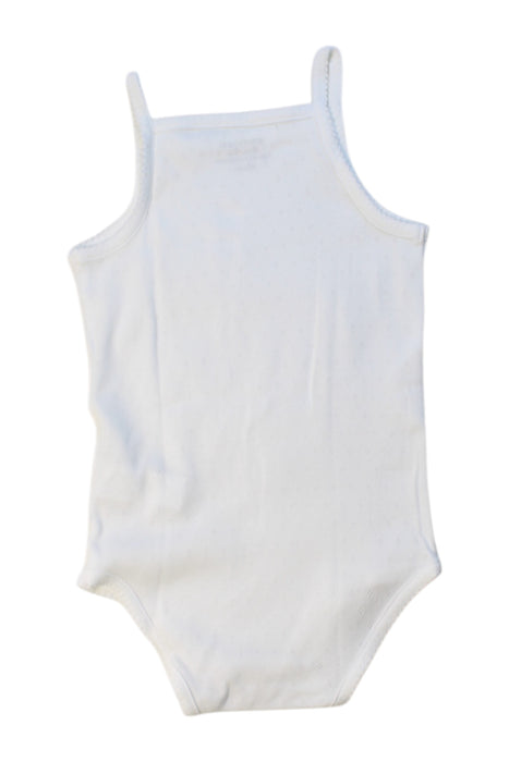 A White Sleeveless Bodysuits from Bout'Chou in size 3T for girl. (Back View)