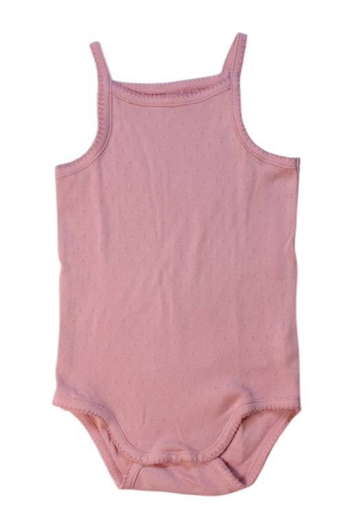 A Pink Sleeveless Bodysuits from Bout'Chou in size 3T for girl. (Front View)