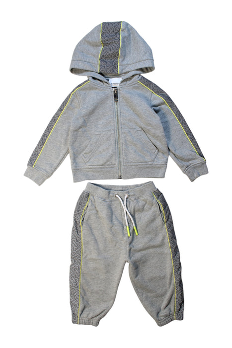 A Grey Pants Sets from Burberry in size 12-18M for boy. (Front View)