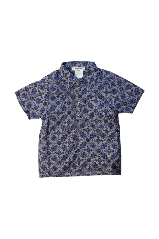 A Blue Short Sleeve Shirts from Kenzo in size 3T for girl. (Front View)
