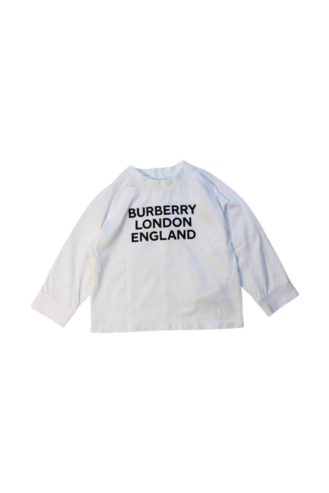 A White Long Sleeve T Shirts from Burberry in size 6-12M for neutral. (Front View)