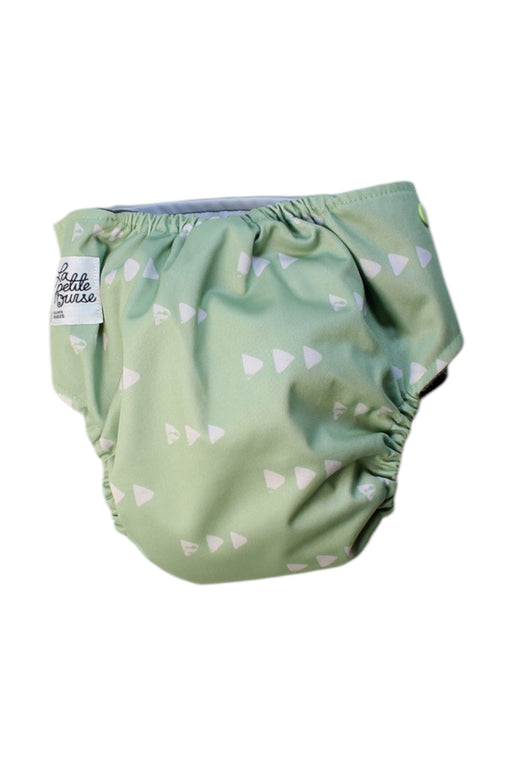 A Green Cloth Diapers from La Petite Ourse in size O/S for neutral. (Front View)