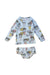 A Multicolour Swim Sets from Hux in size 3T for girl. (Front View)