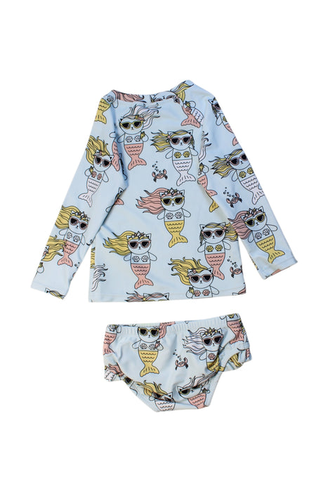 A Multicolour Swim Sets from Hux in size 3T for girl. (Back View)