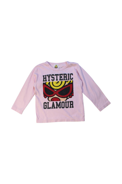 A Pink Long Sleeve T Shirts from Hysteric Mini in size 18-24M for girl. (Front View)