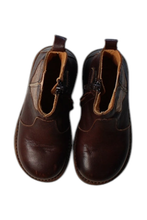 A Brown Booties from Bisgaard in size 3T for girl. (Back View)