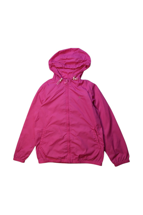 A Pink Lightweight Jackets from Chickeeduck in size 10Y for girl. (Front View)
