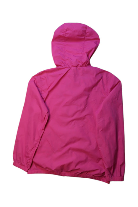 A Pink Lightweight Jackets from Chickeeduck in size 10Y for girl. (Back View)