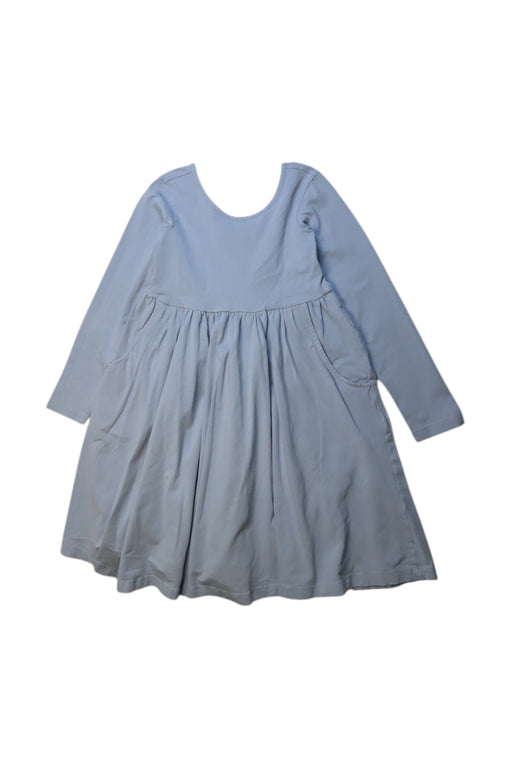 A Blue Long Sleeve Dresses from Hanna Andersson in size 8Y for girl. (Front View)