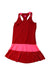 A Red Sleeveless Dresses from Zoe Alexander in size 8Y for girl. (Back View)