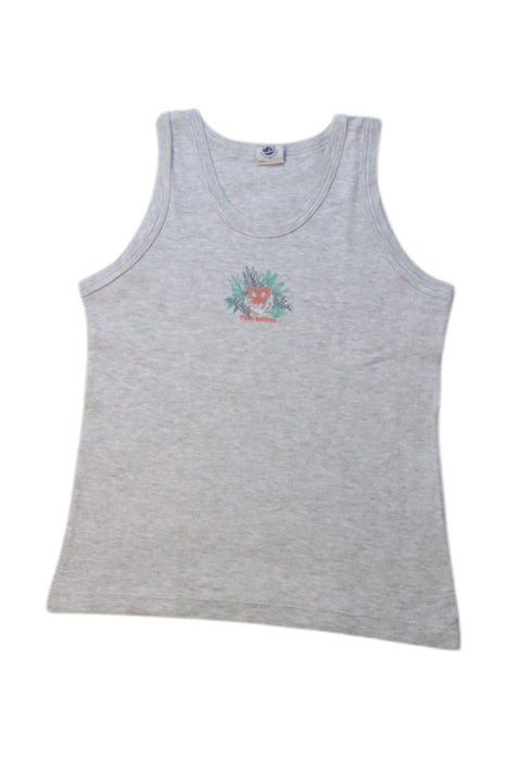 A Grey Sleeveless Tops from Petit Bateau in size 8Y for boy. (Front View)