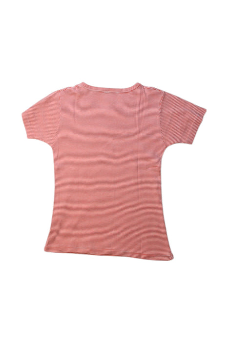 A Pink Short Sleeve T Shirts from Petit Bateau in size 8Y for girl. (Back View)
