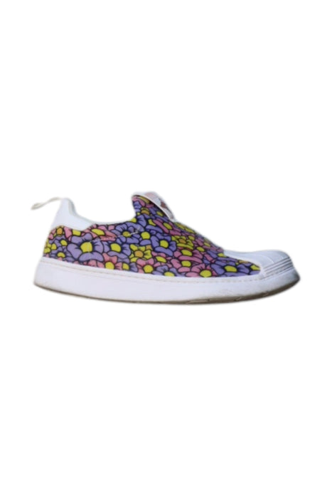 A Multicolour Sneakers from Adidas in size 7Y for girl. (Front View)