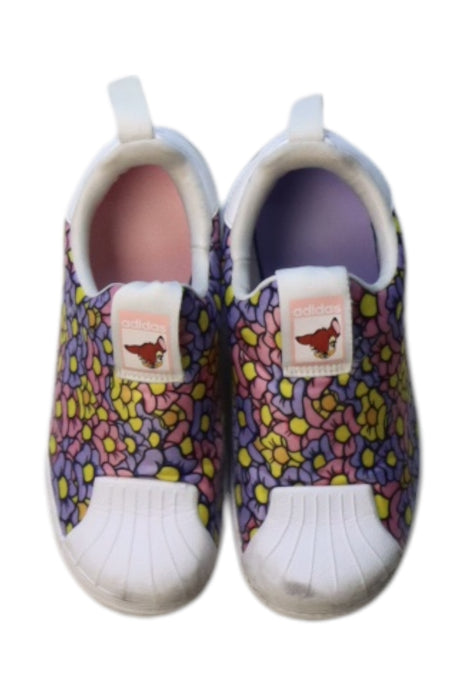A Multicolour Sneakers from Adidas in size 7Y for girl. (Back View)