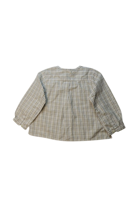 A Beige Long Sleeve Shirts from Bonpoint in size 2T for girl. (Back View)
