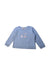 A Blue Crewneck Sweatshirts from Bonpoint in size 6T for girl. (Front View)